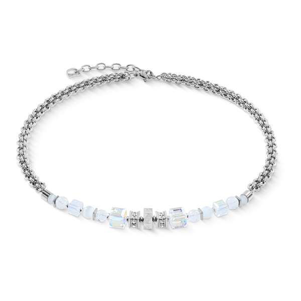 Колье Coeur de Lion White-Silver 3022/10-1417