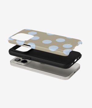 Чехол SPOTTY (голубой) для iPhone