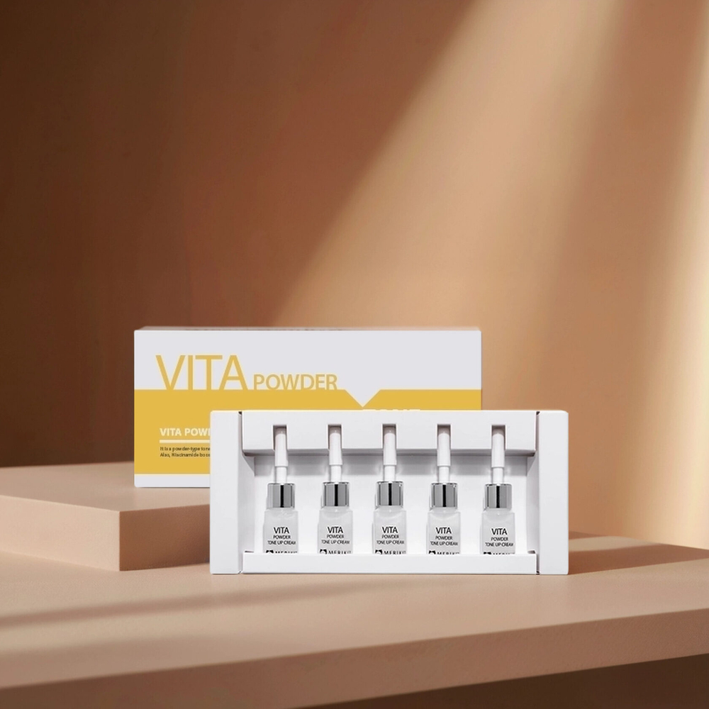 MERIKIT Отбеливающая тонизирующая пудра -VITA-C 13 powder tone up cream ,2 г*5