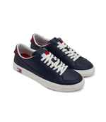 Кожаные кроссовки vulcanized Tommy Jeans - темно-синий(EM0EM01341)