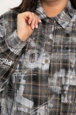 Рубашка хлопковая Шэрри (серо-коричневая) Б14307-18М LT Collection