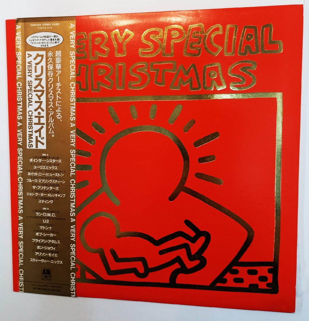 Винтажная виниловая пластинка Сборник A Very Special Christmas (Japan 1987) (Eurythmics, Whitney Houston, Sting, U2, Madonna, Bon Jovi, Stevie Nicks)
