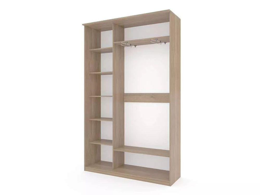 Шкаф купе Модерн 1490х450 2-х дверный 2-х секционный фотопечать №4 ясень