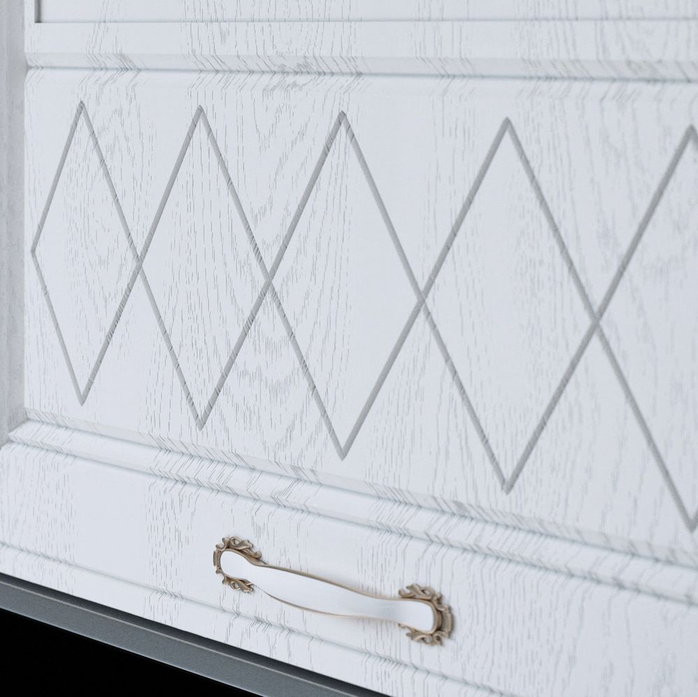 Модульный кухонный гарнитур «Вита» 2800 (Белый), ЛДСП/МДФ, ДСВ Мебель