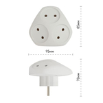 Разветвитель 3-м без заземл. 10А IP20 SPx-3-W бел. Эра Б0053481