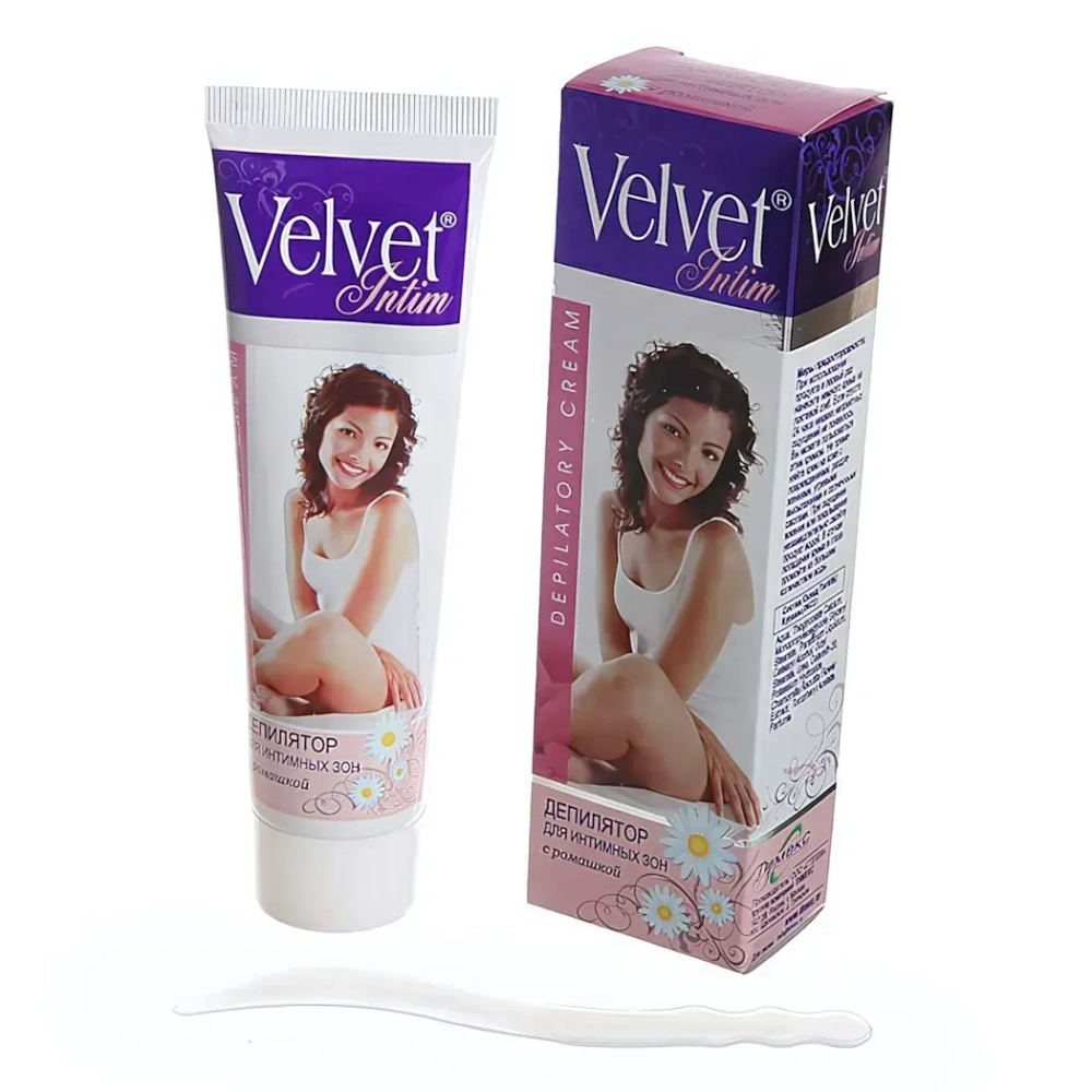 Депилятор Velvet для интимных зон с ромашкой 100мл