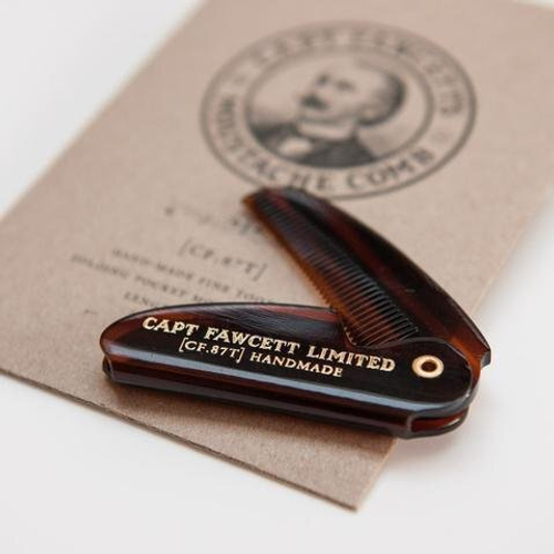 Расческа для усов Captain Fawcett Folding Pocket Moustache Comb