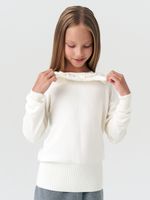 Джемпер школьный для девочки AT997  молочный