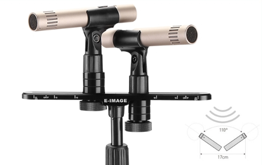 E-IMAGE BSA-04 Microphone Stereo Bar. Кронштейн для установки 2 микрофонов