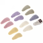 Зажимы для волос 2шт «New collection - Laura», микс 6 цветов, 6*2,5,см