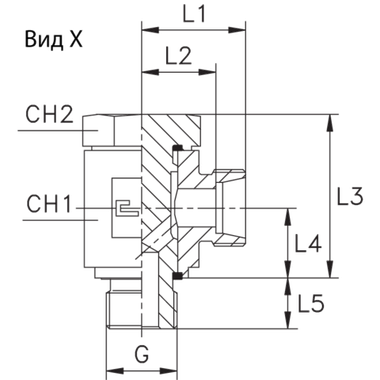 Соединение JE DL35 BSP 1.1/4 (корпус)