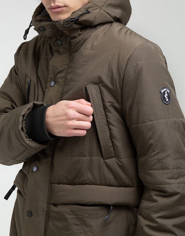 Куртка We Don’t Care Long Puffer Jacket Olive - фото 6