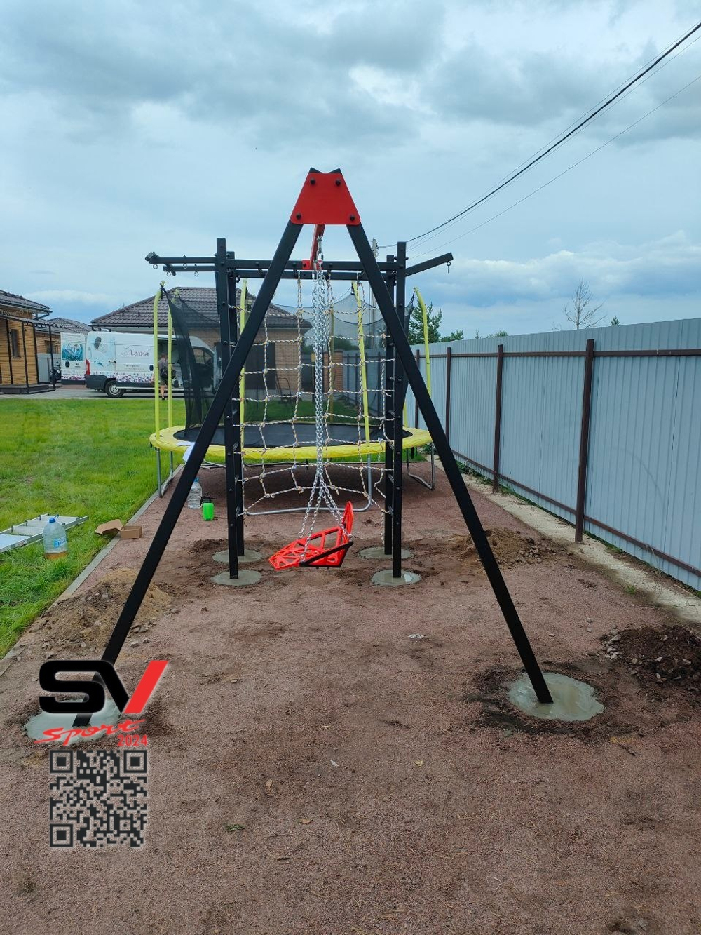 Монтаж уличного спортивно-игрового комплекса Sv Sport