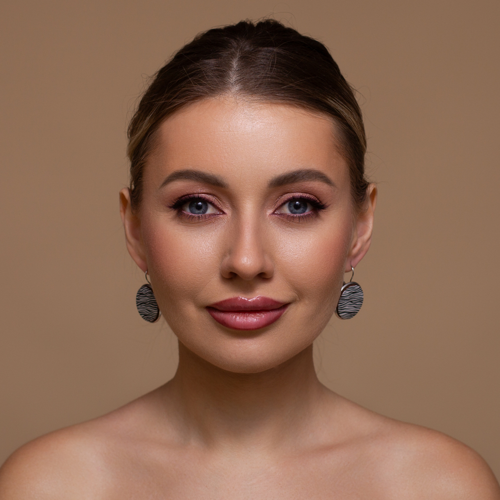 Серьги - Английский замок Большие - Зебра