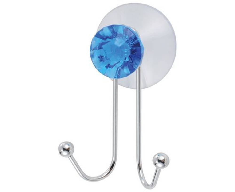 Крючок для ванной двойной Бриллиант, металл, Рыжий Кот