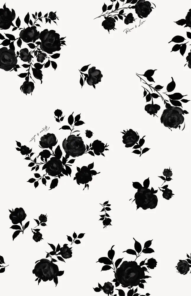 Anika top, топ с длинным рукавом и чокером из молочного крепдешина с цветочным принтом