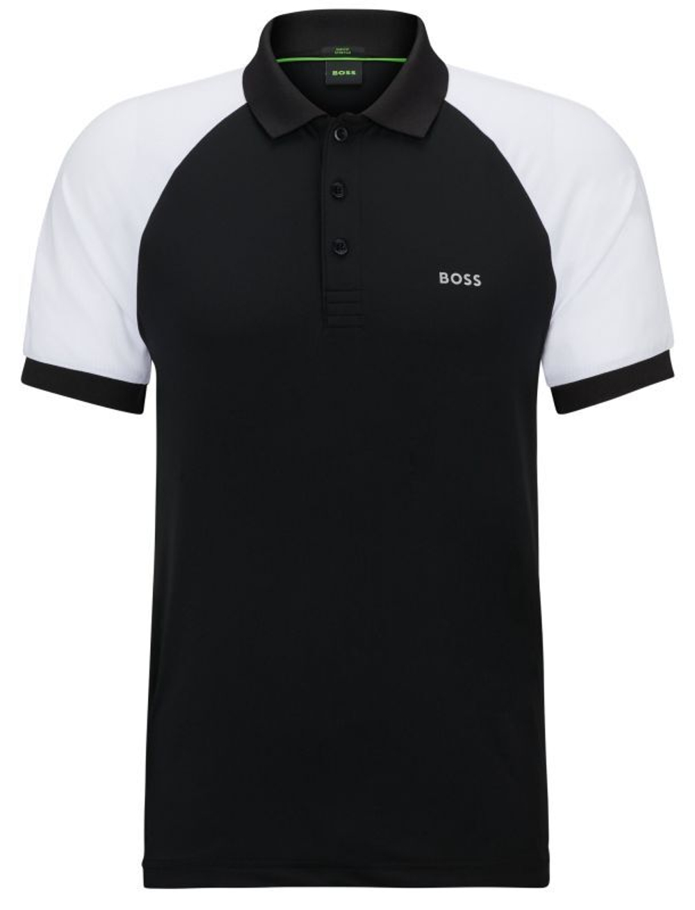 Мужское поло теннисное BOSS x Matteo Berrettini Performance-Stretch Slim-Fit Polo Shirt - black