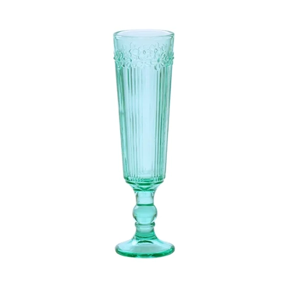 Бокал-флюте для шампанского 150 мл зеленый d 5,4 см h20 см Green Glass P.L. - BarWare [6]