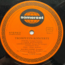 Винтажная виниловая пластинка LP Maurice Andre Trompeten Konzerte (Германия 1973)