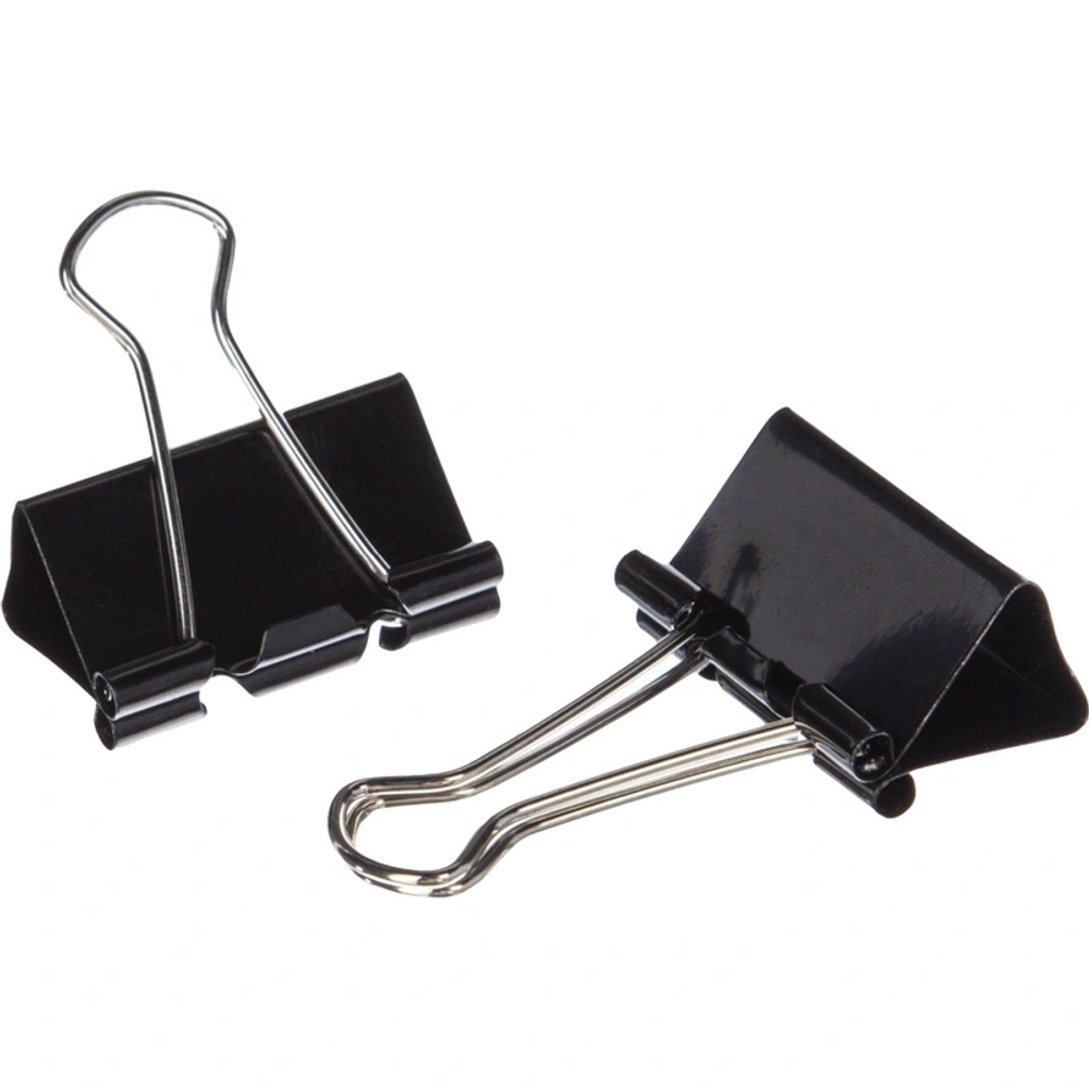 Зажимы для бумаг Выбор есть (Attache Economy) 51 мм чёрные (12 штук в упаковке)