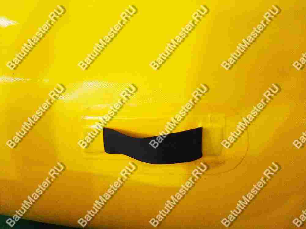 Квадратный надувной бассейн "Зебра", желто-зеленый 6*6*0.65 м