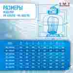 Песочный фильтр WL-ADG400 для бассейна до 52 м³, до 34 кг песка, до 6500 л/ч