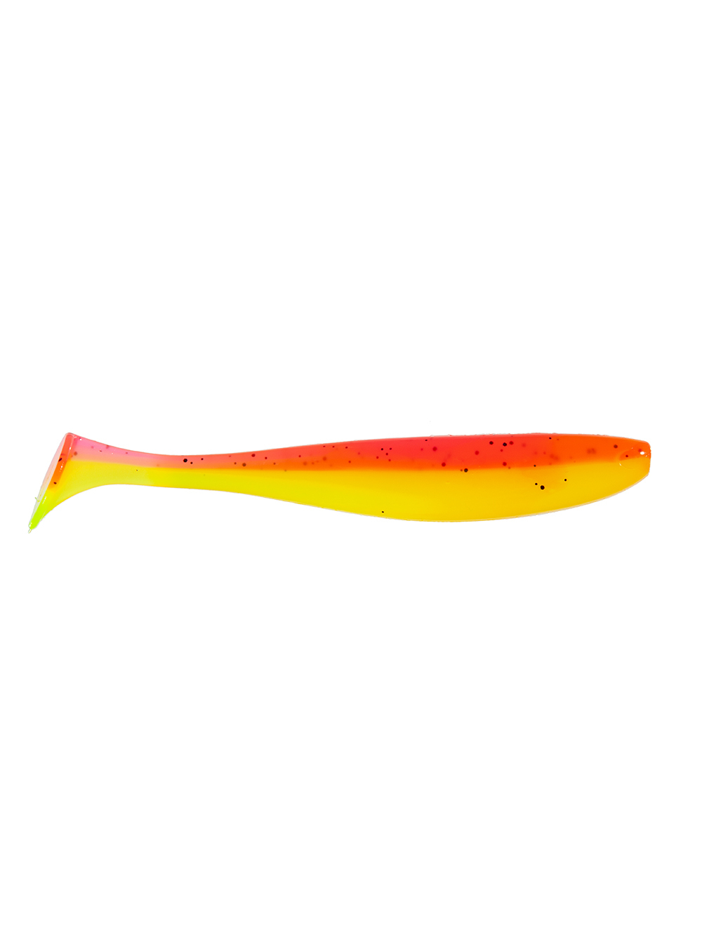 Приманка ZUB-IZI 165мм(6,5")-4шт, (цвет 023) розовый верх-желтый низ