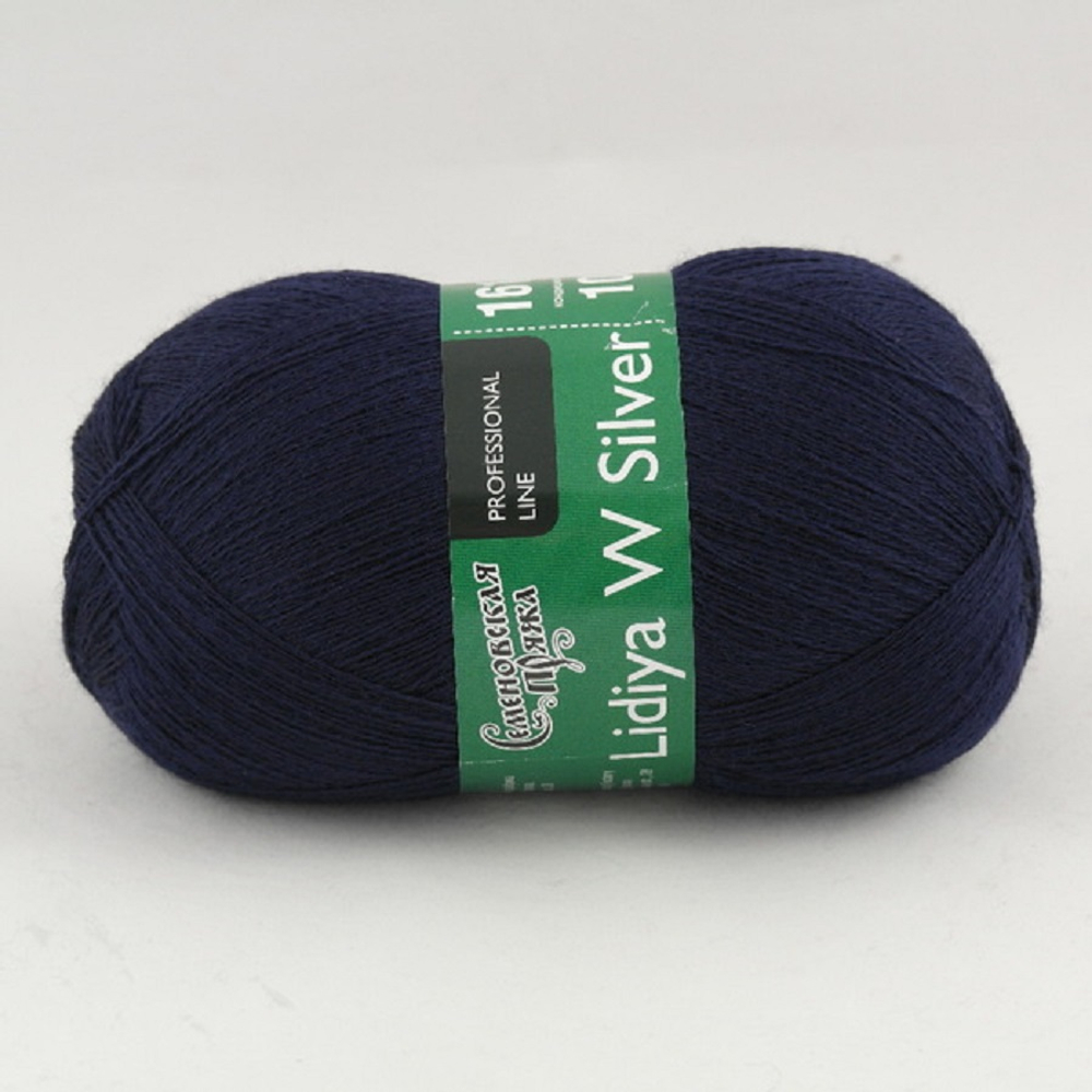 Семеновская Пряжа "Лидия Silver ЧШ" 100% имп. меринос 1613м/100гр