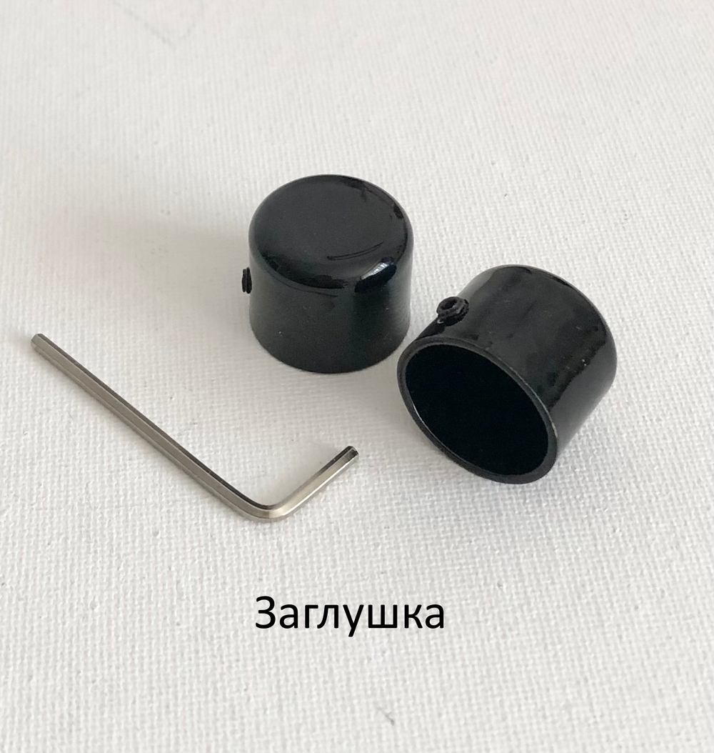Карнизы кованые для штор двухрядные d19/19 мм, 2 цвета (черный глянец и белый)