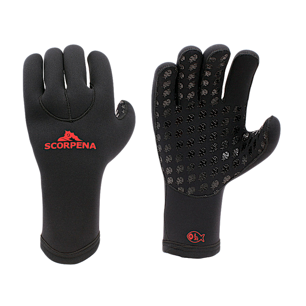 Перчатки Scorpena Alpha 5мм H/H Чёрные -