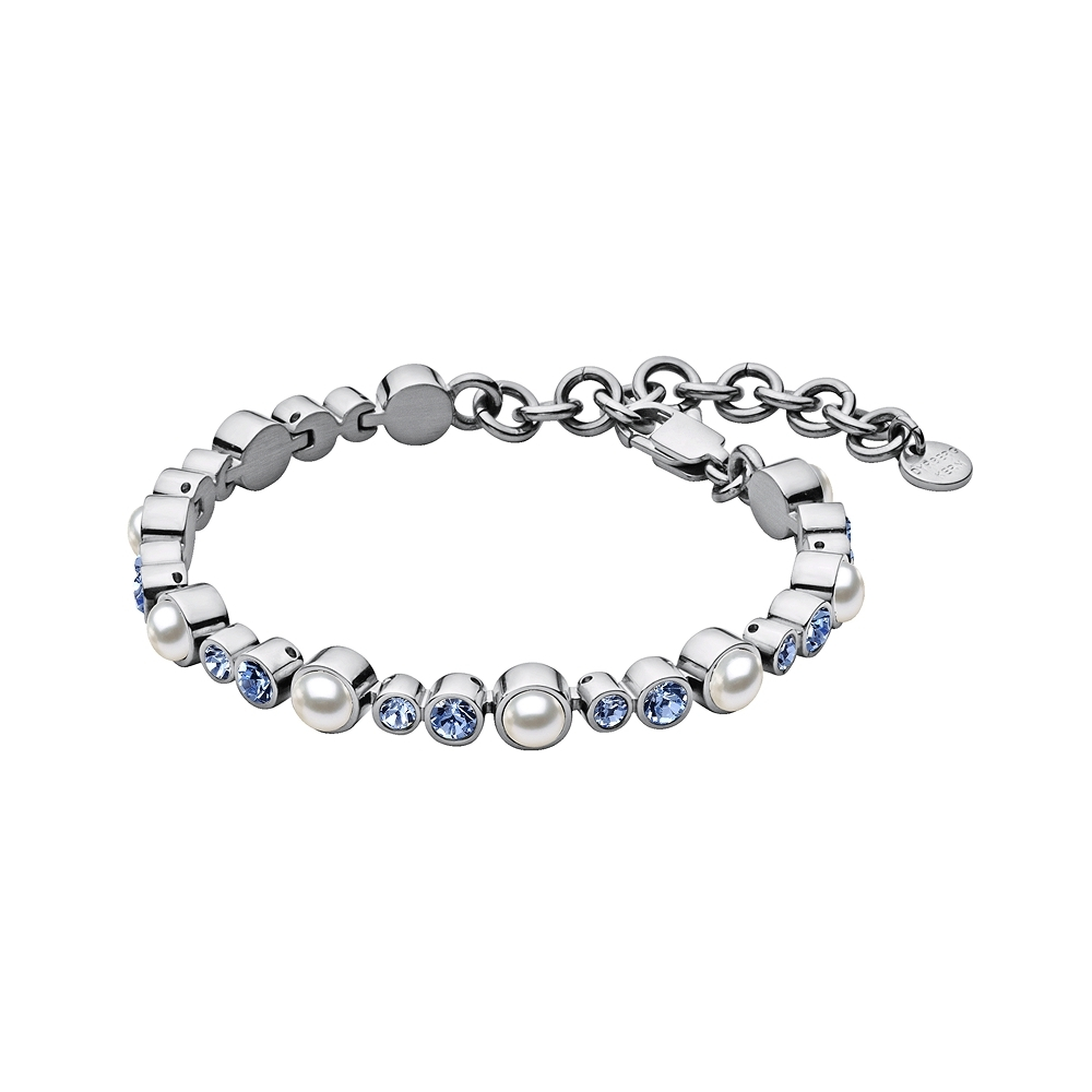 Браслет Dyrberg Kern SACHA SS LIGHT SAPPHIRE / WHITE PEARL 460097