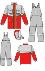 Костюм женский утепленный "Северная широта" куртка+полукомбинезон