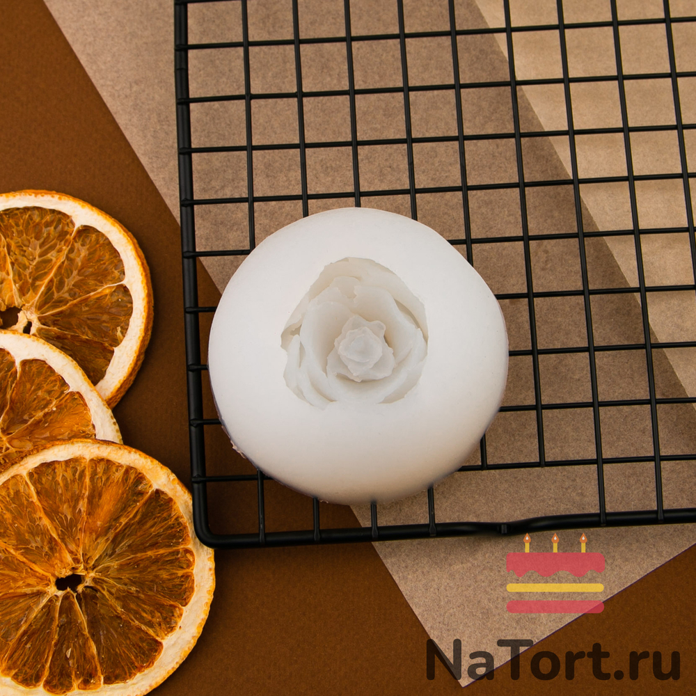 Силиконовый молд 3D «Роза-D»