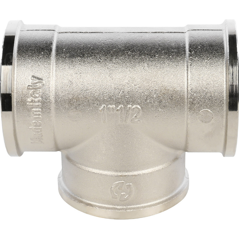 Тройник STOUT ВВ 1 1/2" никель