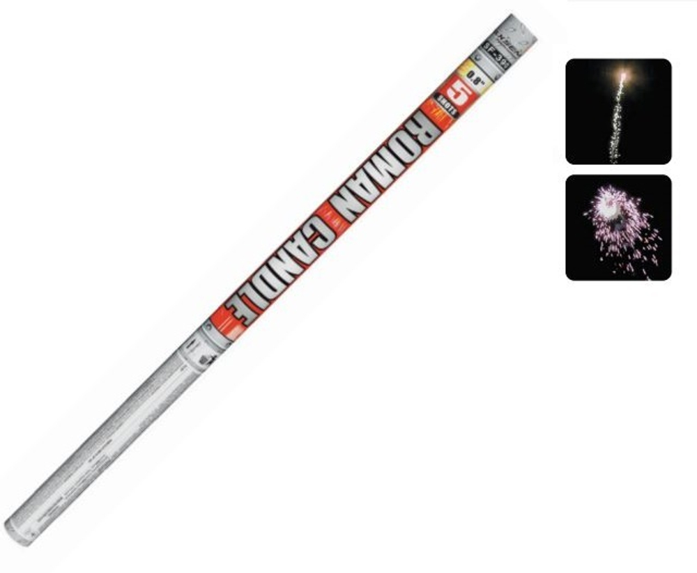 Римская свеча "Roman Candle" SF-390 5 залпов *0.8"