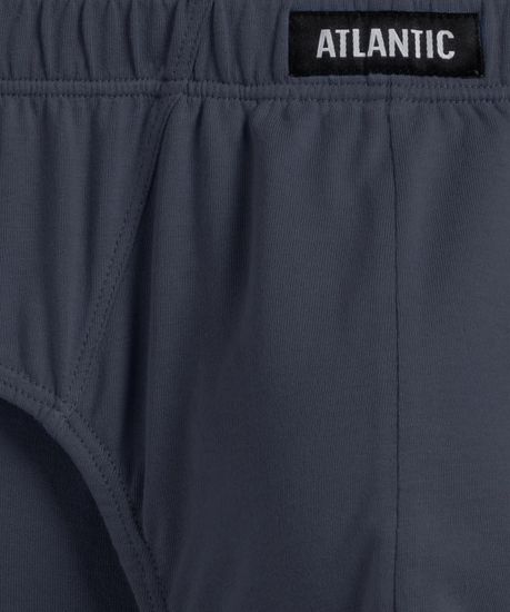 Мужские трусы (2шт) слипы классика Atlantic 2RMP-006, графитовый + серый меланж