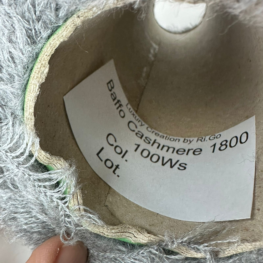 BAFFO CASHMERE - Ri.Go; 100% кашемир; травка; 180м/100гр; цвет: серый