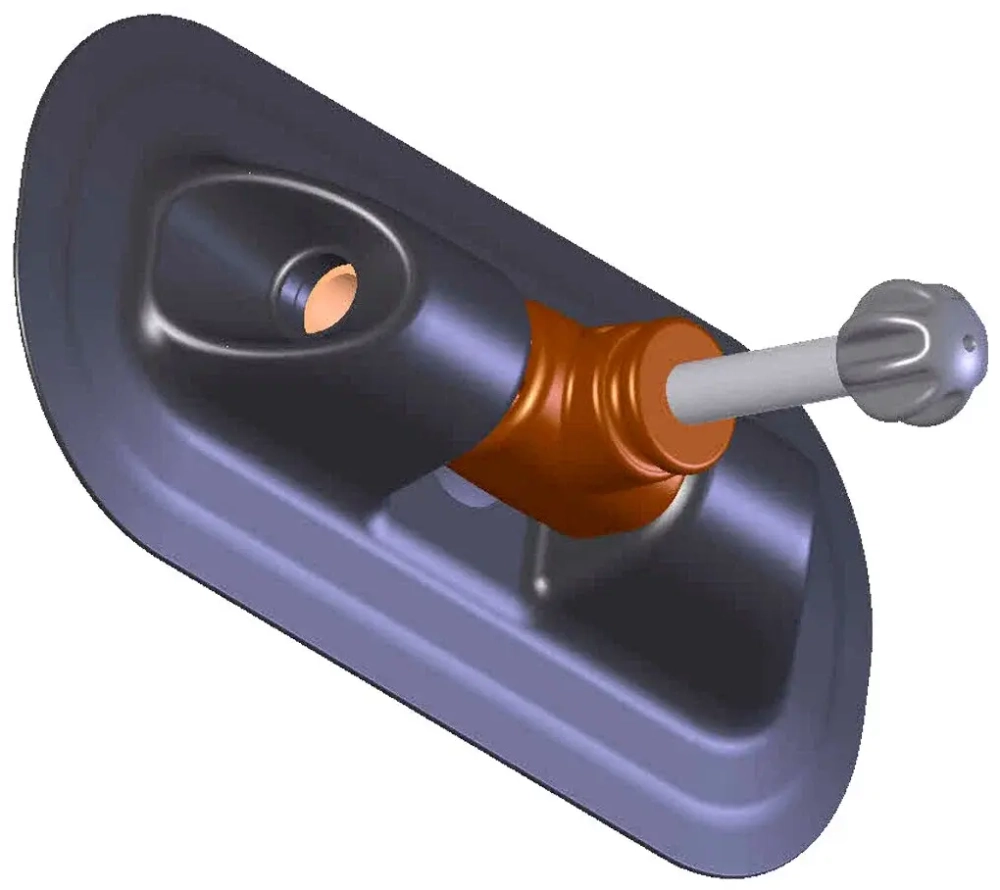 Уключина овал 92*208 чер