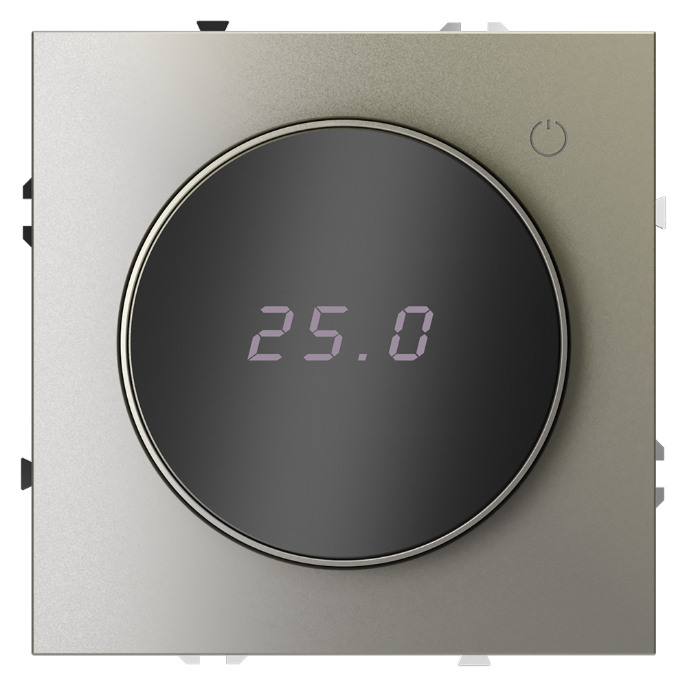 Терморегулятор электронный VOLTUM S70 с индикацией и датчиком, для теплого пола, (шелк)