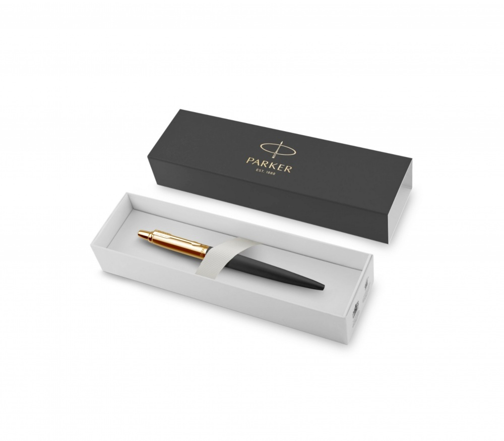 Шариковая ручка Parker Jotter 70th Anniversary Black GT, стержень: M, цвет чернил: blue в подарочной упаковке.
