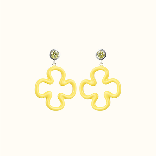 Серьги Clover Yellow