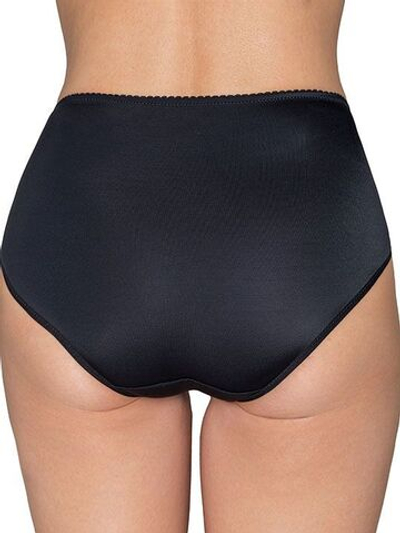 Трусики-слипы с завышенной линией талии Desire (Размер: 46) (Цвет: черный с бежевым)