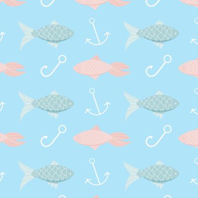 Веселый морской принт