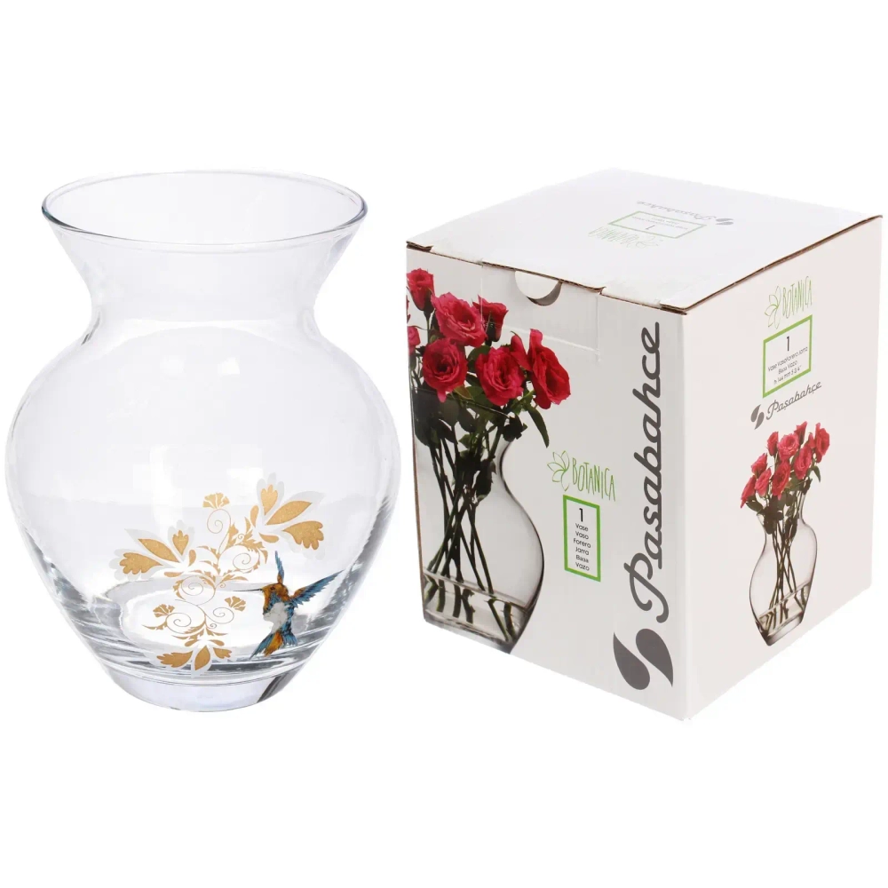 Ваза стеклянная 14,4см «Колибри» D43206/01