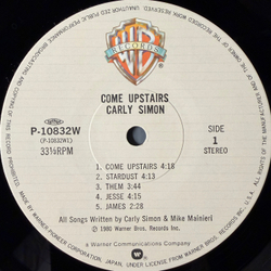 Виниловая пластинка Carly Simon - Come Upstairs LP