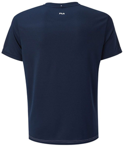Мужская теннисная футболка Fila T-Shirt Steve M - white/peacoat blue