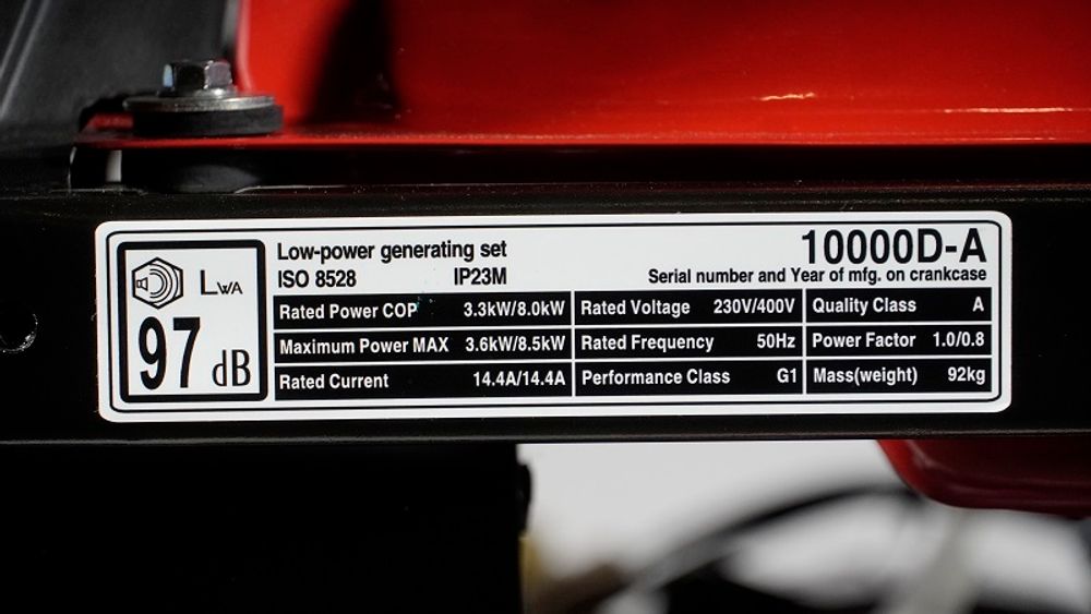 Генератор бензиновый Loncin LC10000D-AS - [8,5 кВт / 380V] трехфазный