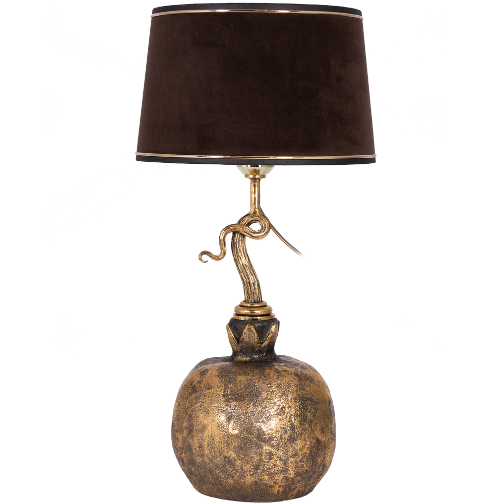 Настольная лампа Гранат Бронза Конфети Шоколад