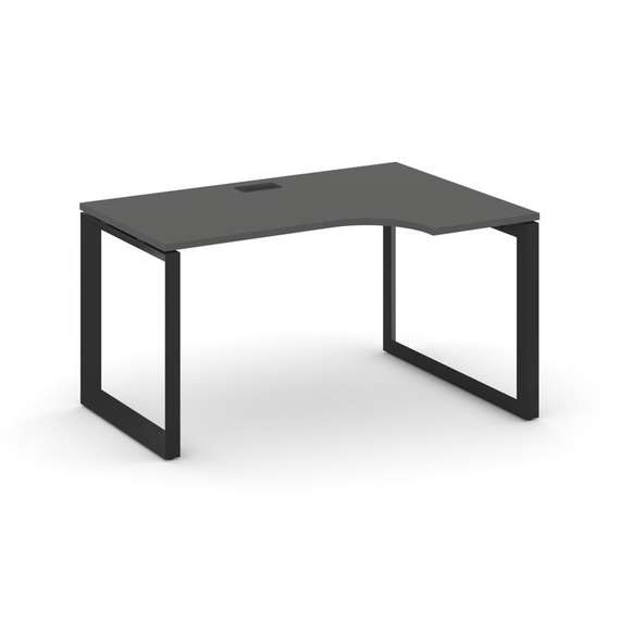 Style Project Стол рабочий эргономичный SN-59O.SPA-011(R) Антрацит/Металл Черный/Черный Заглушка 138