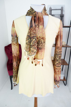 Лонг DANZA с интересными деталями 44 размер